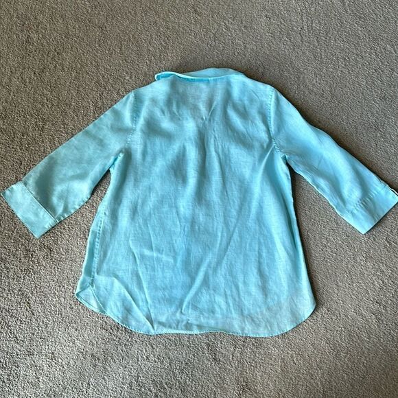 Chicos Linen Blouse! - Picture 9 of 10